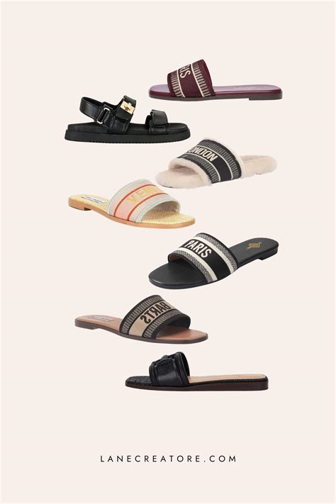 dior print slides|christian Dior slides dupes.